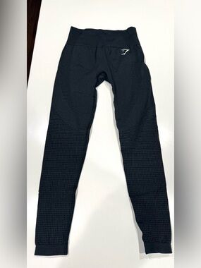 Gymshark Vital Seamless Black Marl Leggings Size Small